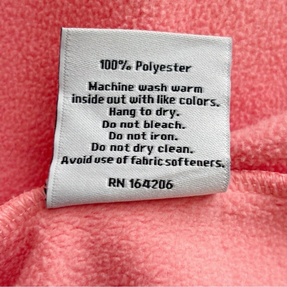 Dudley Stephens Park Slope Fleece Pullover Small Coral - Picture 5 of 6